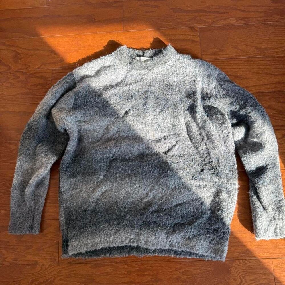 Unbranded Men's Grey and Blue Jumper